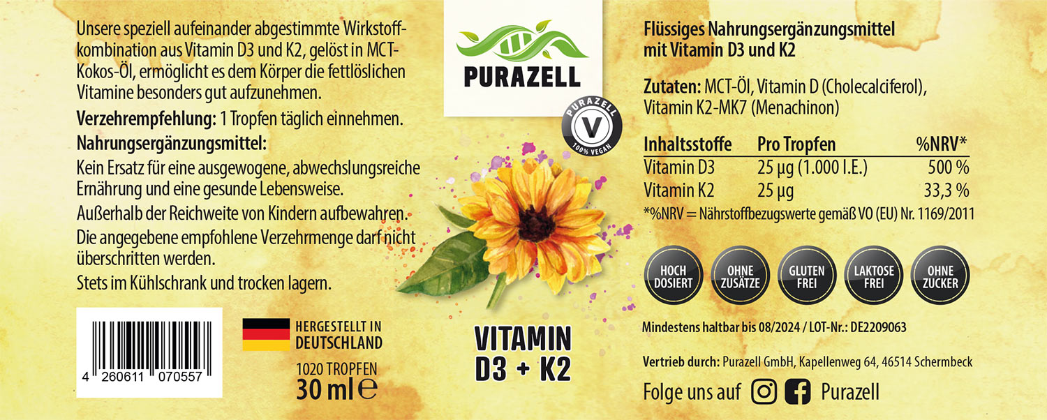 Vitamin-D3-K2-Tropfen