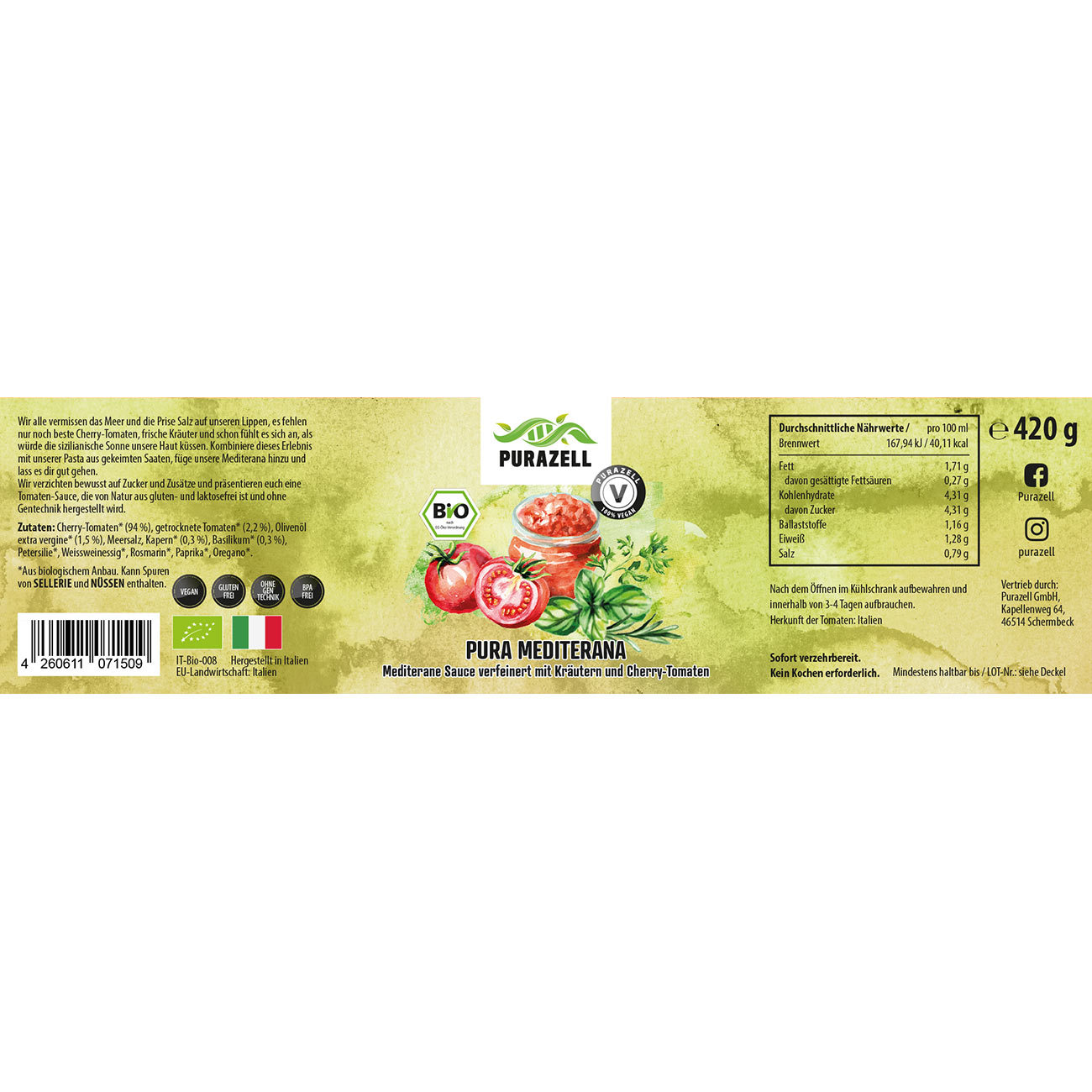 Pura-Mediterana-Etikett