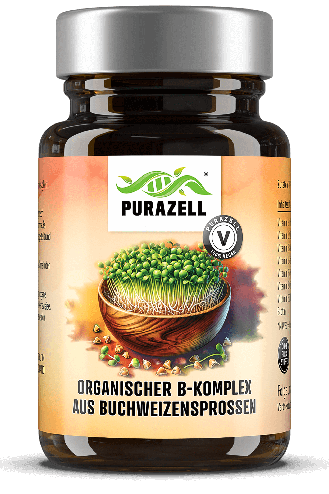 Organischer Vitamin B-Komplex aus Buchweizensprossen