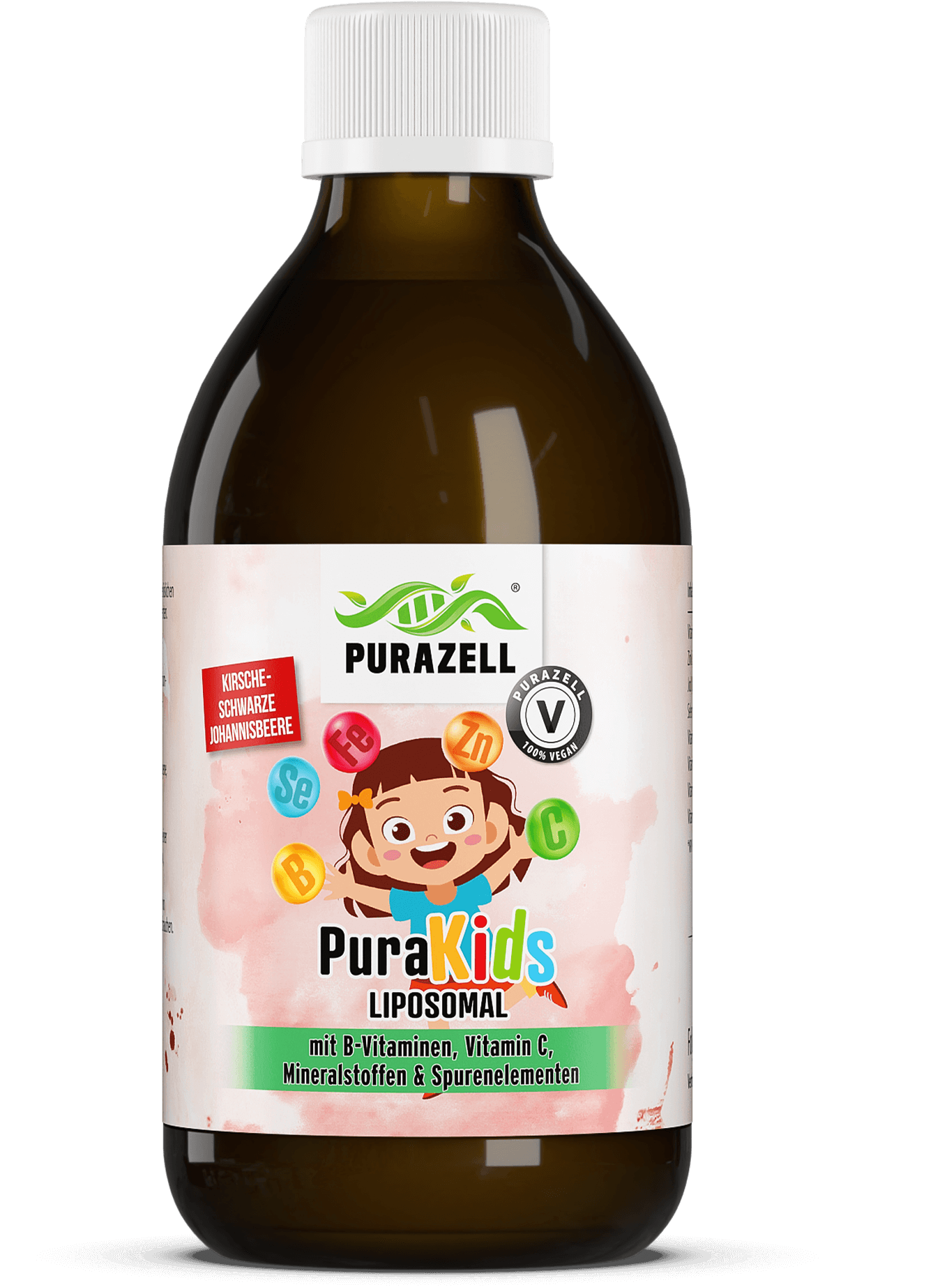 PuraKids Liposomal - Kirsche & schwarze Johannisbeere