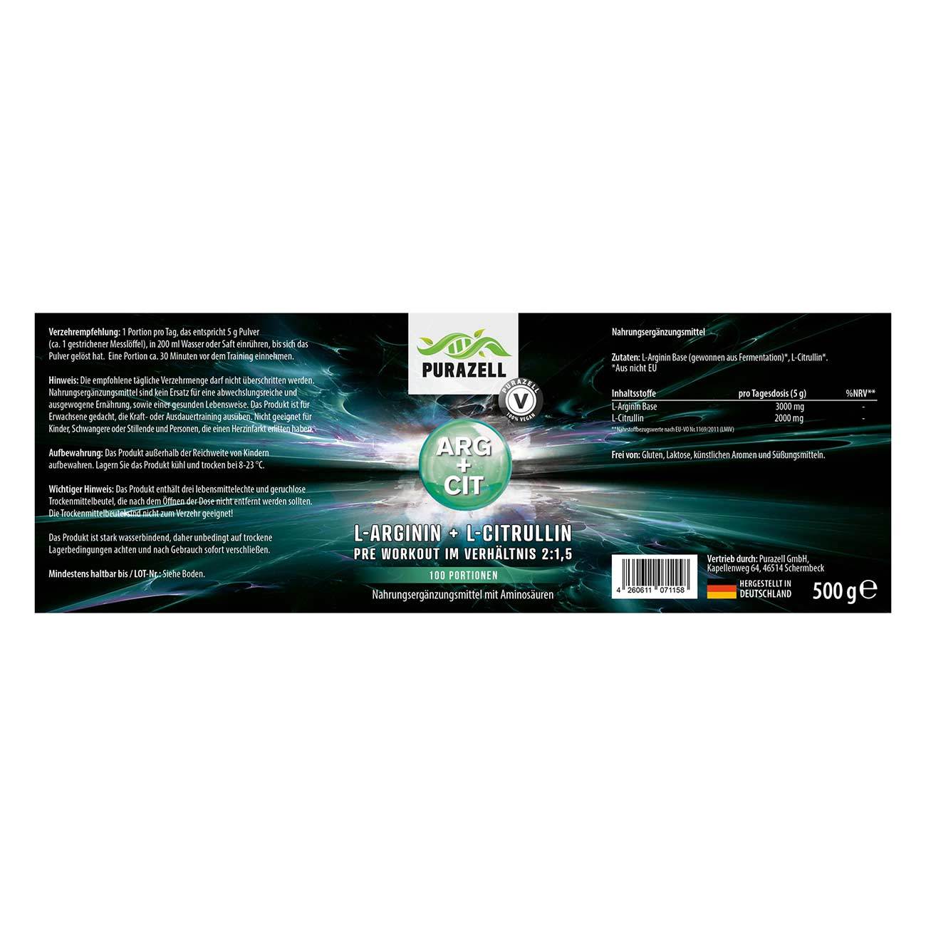 L-Arginin-L-Citrullin-Etikett